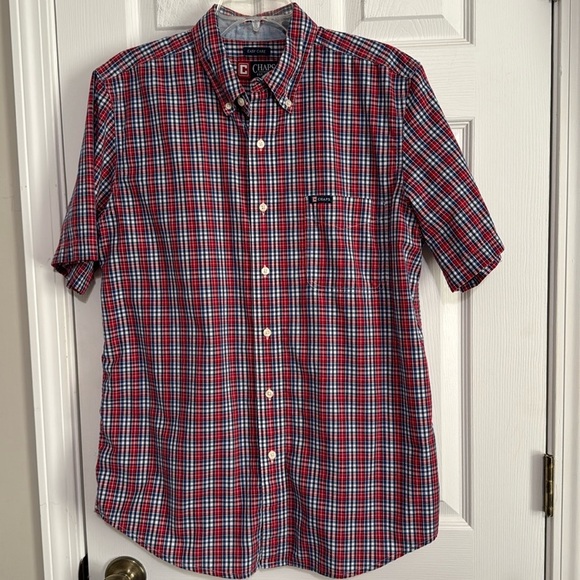 Chaps Other - Chaps Men’s Easy Care Short Sleeve Button Down shirt - Size M